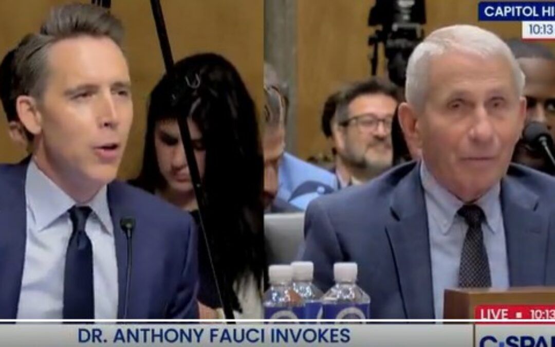 Fauci braces, and here comes Hawley! ‘You don’t have any Fifth Amendment rights!’