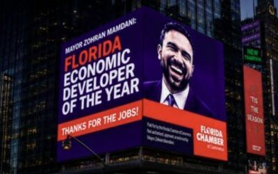 Florida trolls Mamdani in Times Square with thank you billboard and a new title