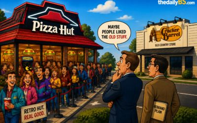 Pizza Hut goes back to the ’80s and Cracker Barrel says ‘I’ll have what she’s having’