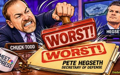 ‘One of the worst Americans’: Chuck Todd’s Pete Hegseth rant goes completely off the rails