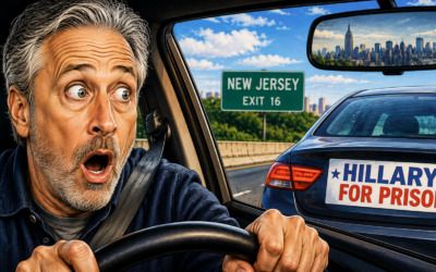 Jon Stewart ventures outside NYC — discovers ‘Hillary for Prison’ people are still out there
