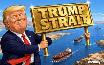 He finally went there …Trump wants to put his name on the Strait of Hormuz