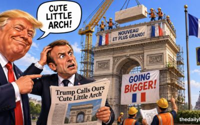 Trump’s gigantic triumphal arch is about to start going into the ground