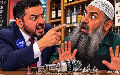 El-Sayed retells his beard confrontation — somehow forgets the smashed vodka bottle