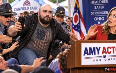 Armed man barrels through crowd toward Ohio governor candidate Amy Acton