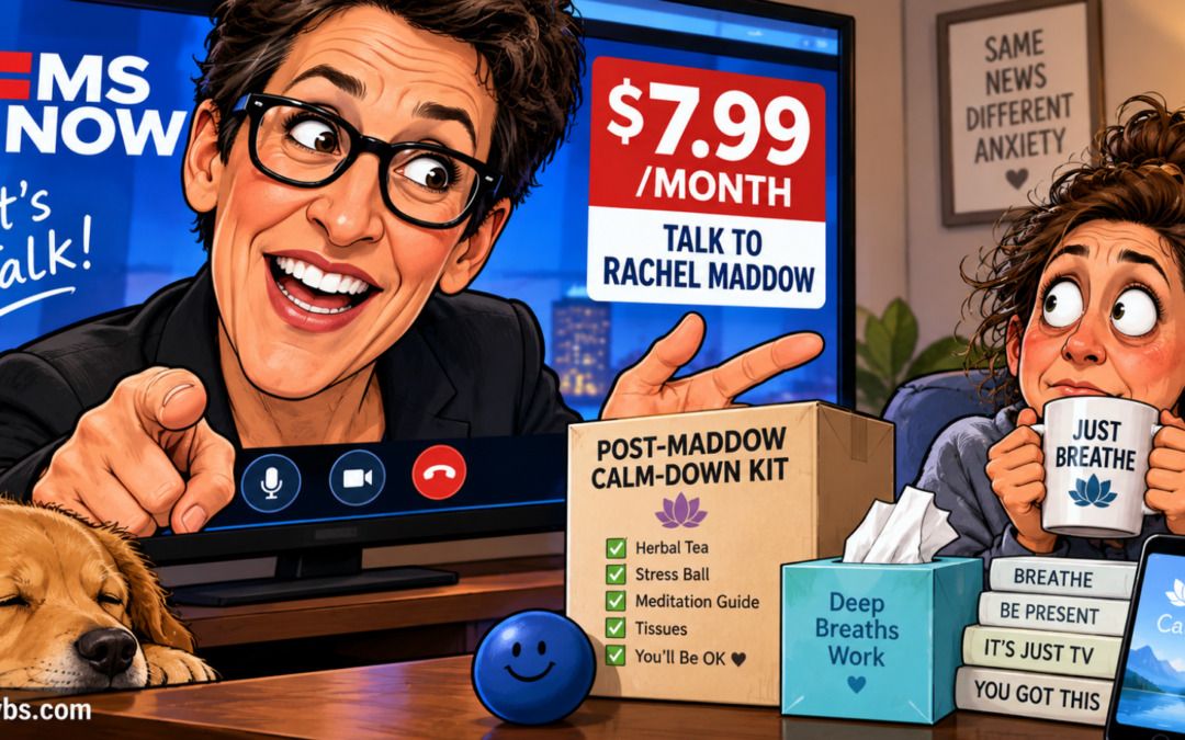 For $7.99 a month, MS NOW will let you talk to Rachel Maddow — and help you calm down afterward