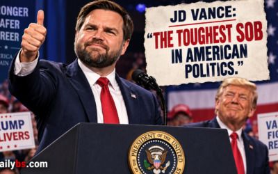 Vance brings down the house with 5 words about Trump: ‘The toughest SOB in American politics’