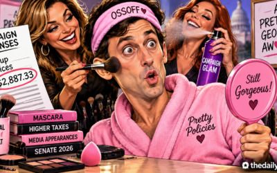 Maybe he’s born with it? Ossoff’s makeup-ad meltdown gets a hilarious sequel