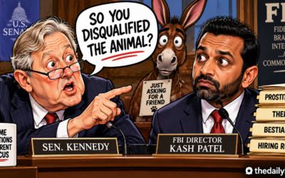 Kennedy corners Kash Patel over FBI bestiality rule: ‘So you disqualified the animal?’