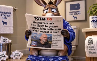 Democrats ask Fox News to please return John Fetterman when retreat is over