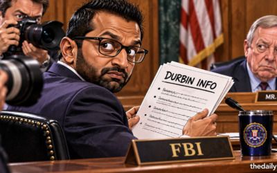 Reuters captures Kash Patel’s ‘Durbin info’ cheat sheet on camera during hearing — and it goes viral