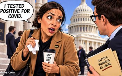 AOC tells colleague on the Capitol steps she has COVID — stop the presses!