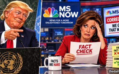MS NOW cuts away from Trump to fact-check him — then has to correct itself
