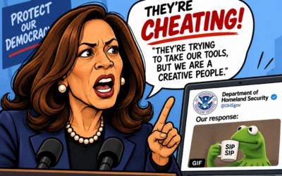 Kamala Harris calls voter-roll removals ‘cheating’ — DHS responds with one brutal GIF