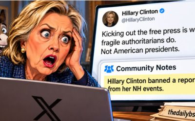 Hillary Clinton lectures Trump about kicking out the press — Community Notes has a little reminder