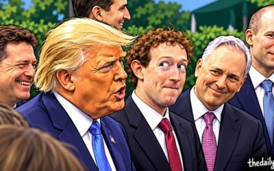Zuckerberg, tech titan CEOs can’t hide laughter after Trump spots CNN in the crowd