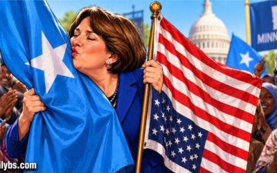 Amy Klobuchar kisses Somali flag at campaign event — but watch what happens to the American flag