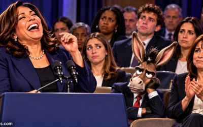 ‘Please remember to shower!’ Kamala cracks herself up as crowd sits silent