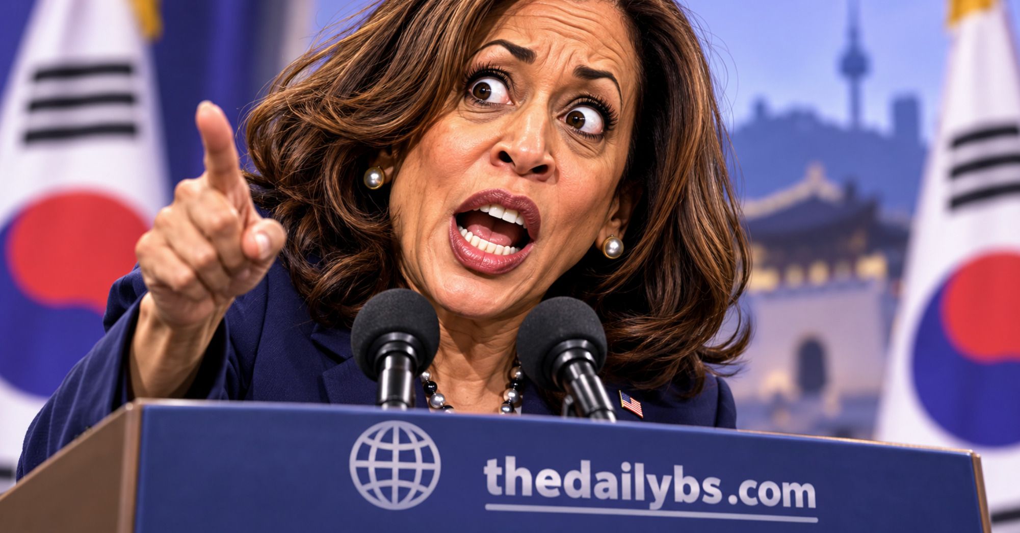 Kamala claims ‘overt cheating’ in U.S. elections while visiting South Korea