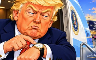 Bomb threat disrupts Trump’s namesake airport hours before his scheduled departure