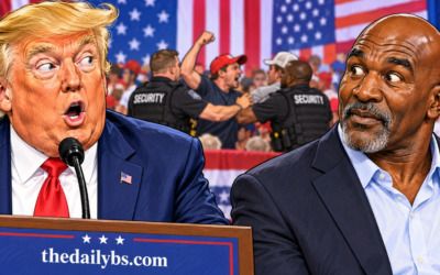 ‘He got whacked!’ Punch flies at Trump rally — president compares attendee to Holyfield, who’s actually there
