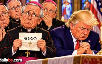 Catholic bishops apologize after getting ‘caught’ praying with Trump – they thought they could hide it