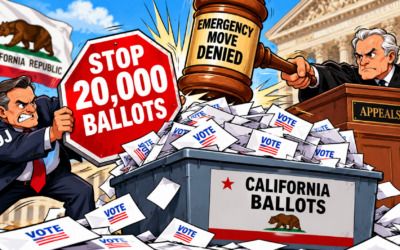 DOJ tries to stop 20,000 California ballots — appeals court shuts down emergency move days before election